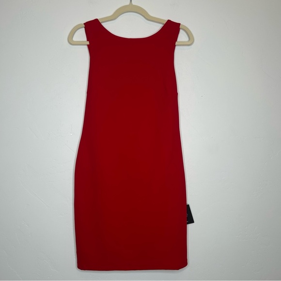 NWT LULUS Red Sleeveless Mini Dress Open Back Size Large - Picture 1 of 12